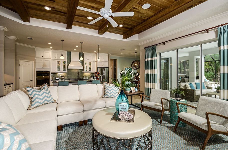 Representative furnished interior of a home built from the Kiawah 2 by Neal Communities in Boca Royale Golf & Country Club at Wellen Park, Englewood (Image 9).