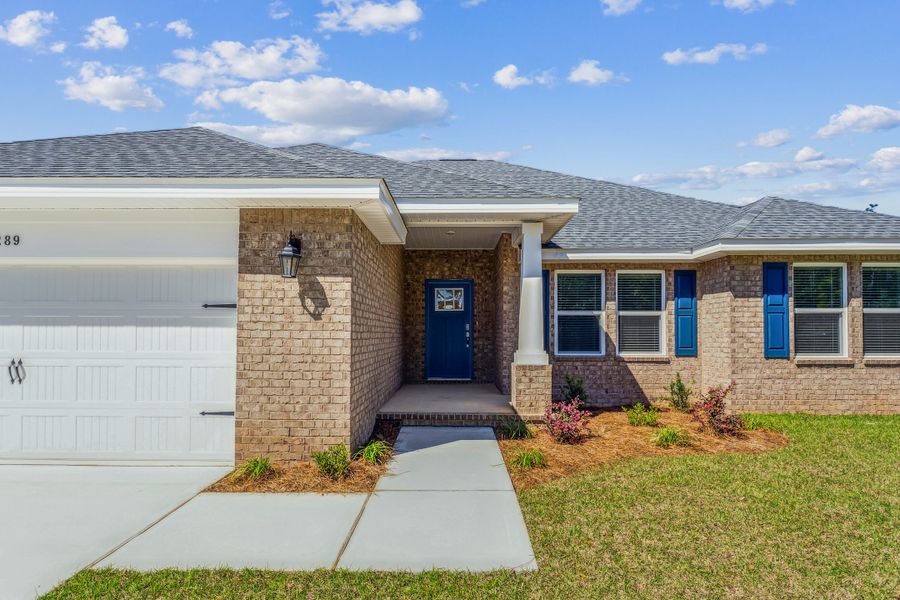Representative exterior photo of a completed home built from the The Liberty by Herbst Homes in Clear Water Landing, Milton, FL (Image 35).