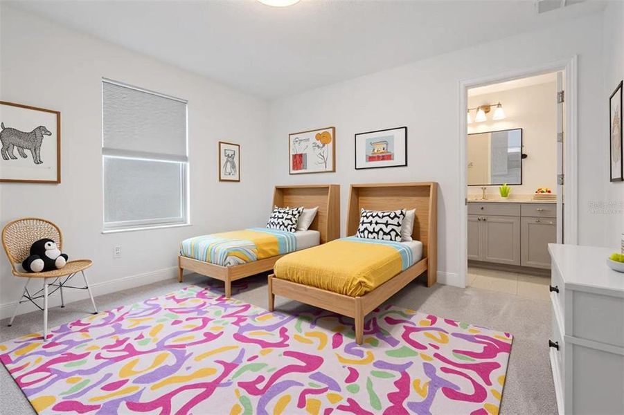 Furnished interior view inside a new home in , Wesley Chapel (Image 36).