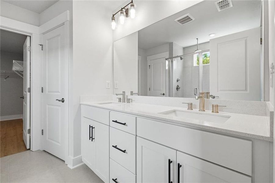 Furnished interior view inside a new home in Hunters Creek, Flowery Branch (Image 6).