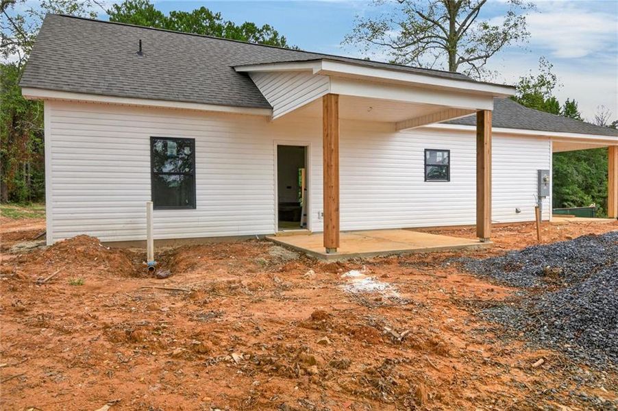 Exterior details and patio area of a home in , Rockmart (Image 22).