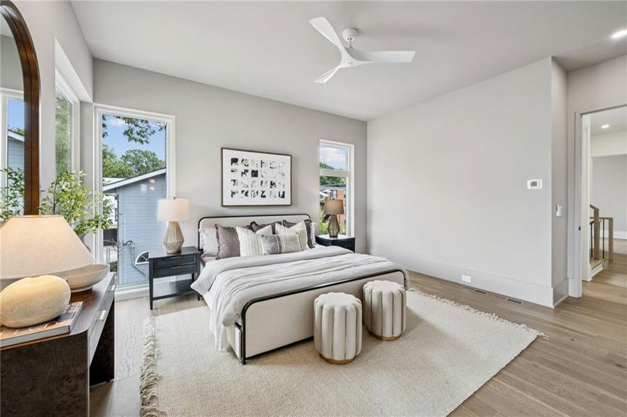 Furnished interior view inside a new home in , Atlanta (Image 37).