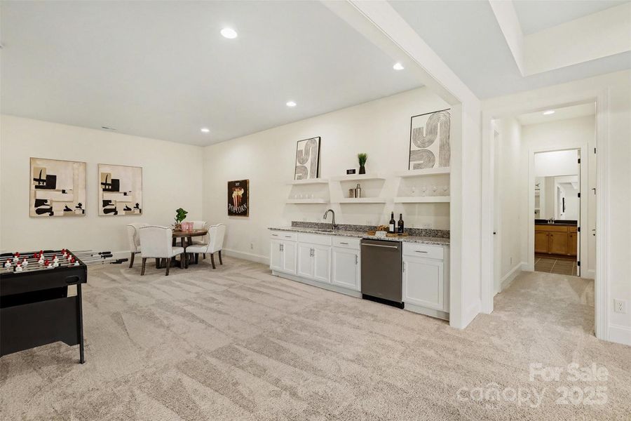 Basement mini kitchen area