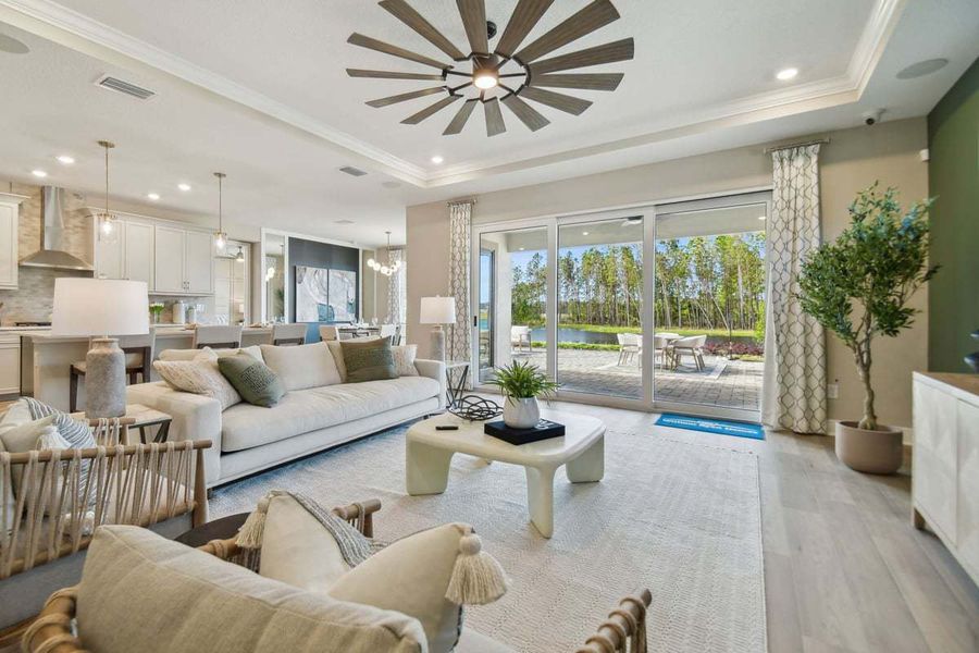 Furnished interior view inside a new home in Tamarack at Two Rivers, Zephyrhills (Image 6). Furnished interior view inside a new home in Tamarack at Two Rivers, Zephyrhills (Image 6).