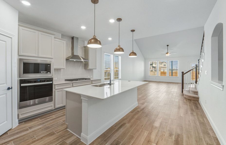 Furnished interior view inside a new home in Santa Rita Ranch, Liberty Hill (Image 5).