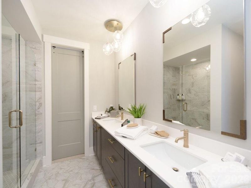 Furnished interior view inside a new home in , Davidson (Image 38).