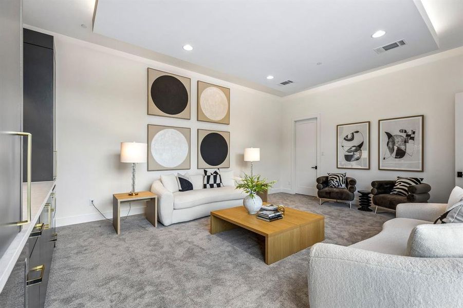 Furnished interior view inside a new home in , Southlake (Image 29). Furnished interior view inside a new home in , Southlake (Image 29).