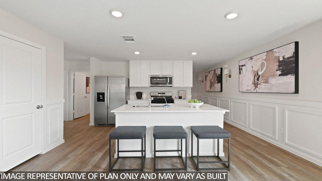 Furnished interior view inside a new home in Porters Mill, New Caney (Image 13).