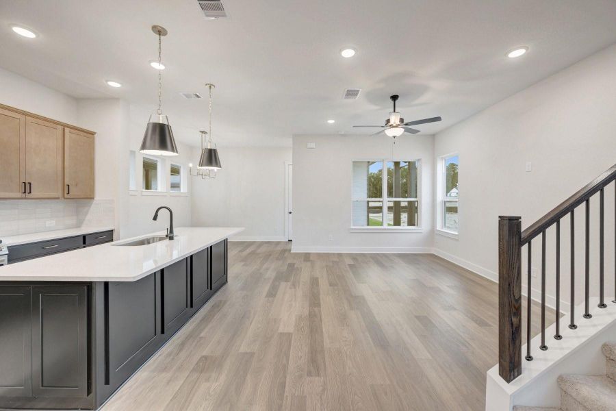 Furnished interior view inside a new home in Two Step Farm - Cottages Row Collection, Montgomery (Image 8).