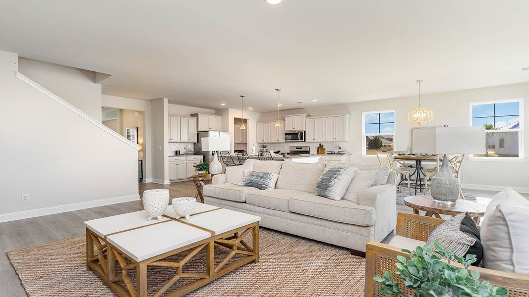 Furnished interior view inside a new home in Brunswick Plantation, Ash (Image 8).