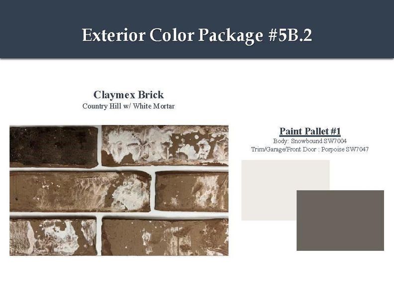 Sample of building materials used in homes in Windrose Green, Angleton (Image 5).