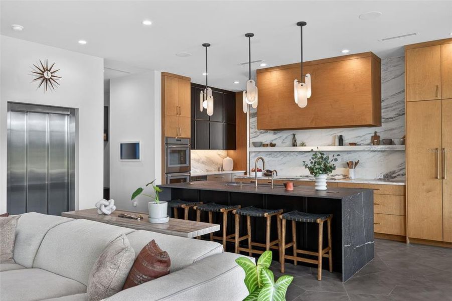 Furnished interior view inside a new home in , St. Petersburg (Image 9).