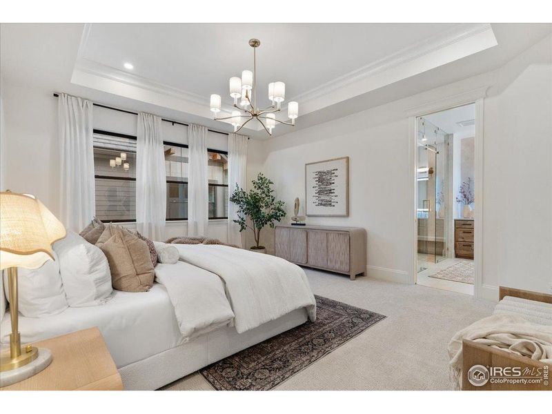 Furnished interior view inside a new home in , Berthoud (Image 46).