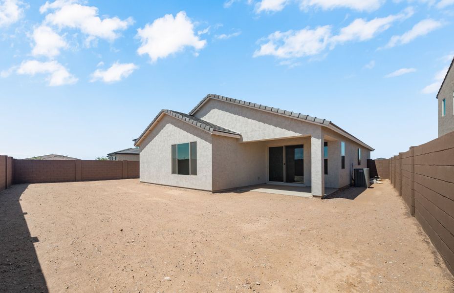 Exterior details and patio area of a home in Soleo, San Tan Valley (Image 3).