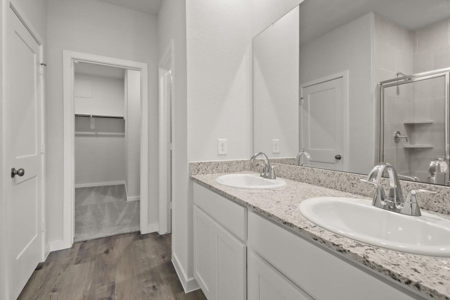 Furnished interior view inside a new home in Lakes at Crockett Martin, Conroe (Image 6).