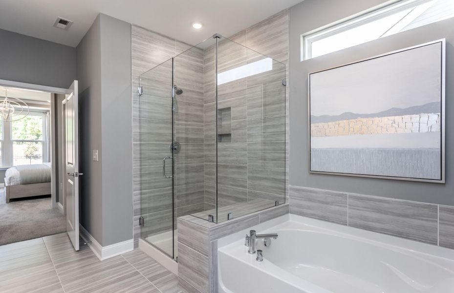 Furnished interior view inside a new home in Carolina Riverside, Belmont (Image 25).