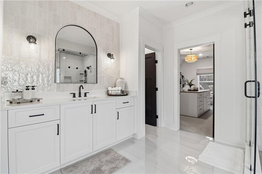 Furnished interior view inside a new home in , Woodstock (Image 36).