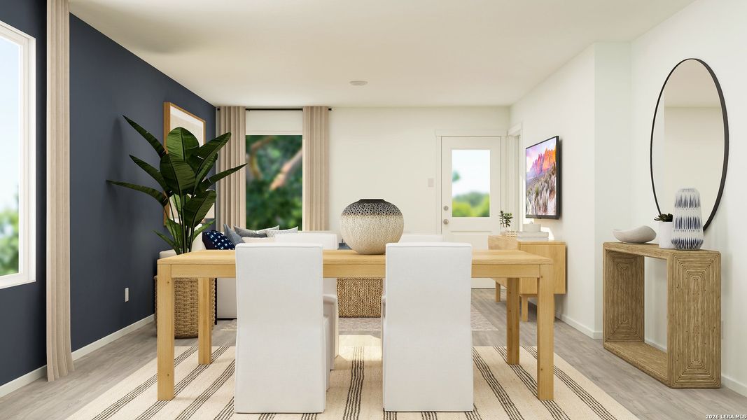 Furnished interior view inside a new home in Tres Laurels, San Antonio (Image 15).