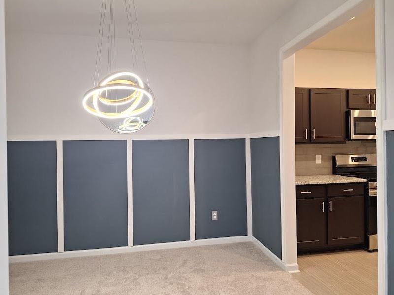 Furnished interior view inside a new home in , Cartersville (Image 7).