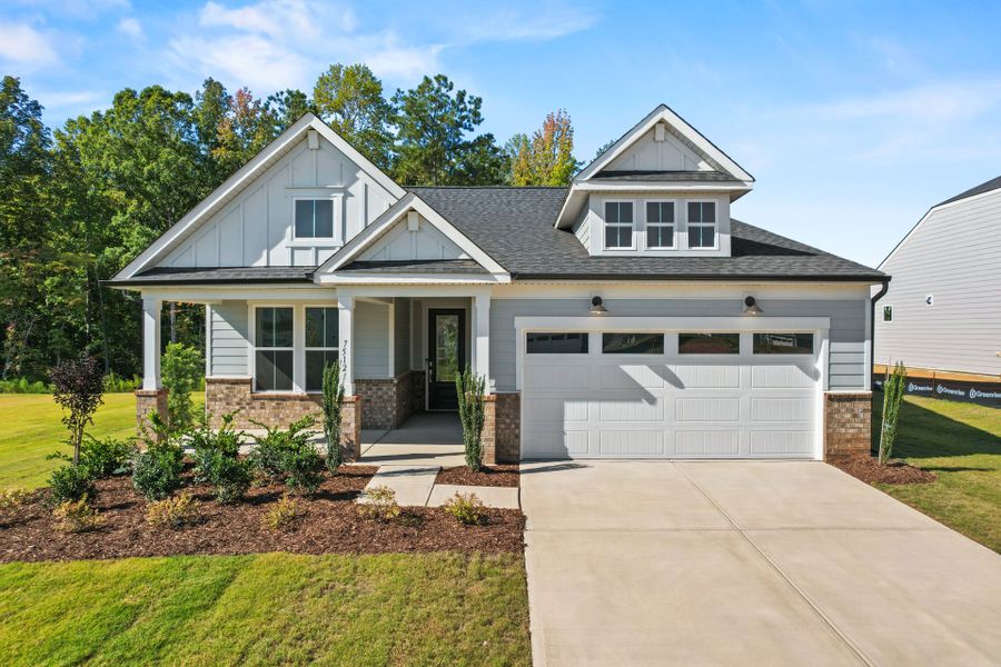 Front exterior of a new home in Kinsdale, Lancaster, SC, highlighting curb appeal (Image 37).