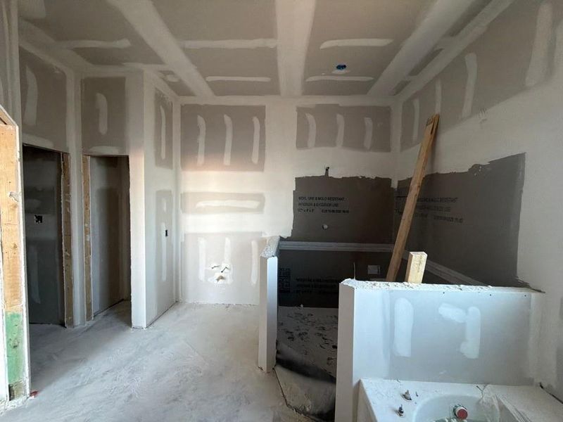 In-progress construction of a new home in Covenant Springs, Springtown, TX (Image 8).