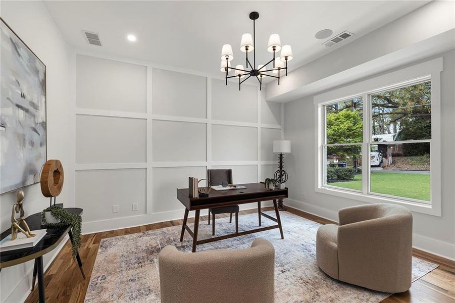 Furnished interior view inside a new home in , Atlanta (Image 10).