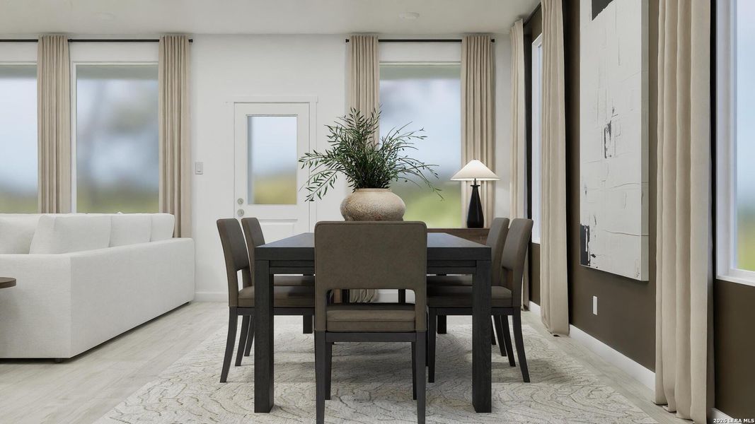 Furnished interior view inside a new home in Voss Farms, New Braunfels (Image 7).