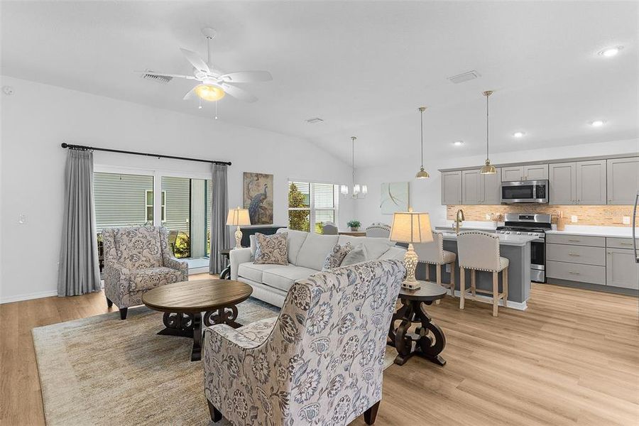 Furnished interior view inside a new home in , The Villages (Image 8).