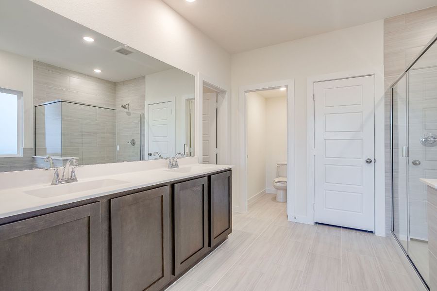Furnished interior in a model home at Bear Ridge in Burleson (Image 3).