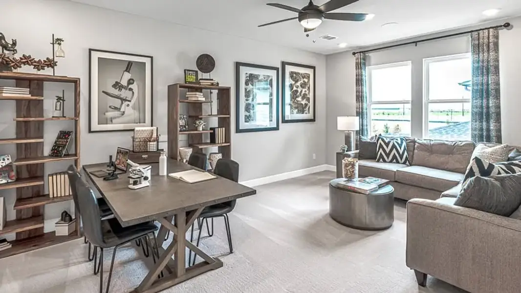 Furnished interior view inside a new home in Avalon at Cypress, Cypress (Image 30).