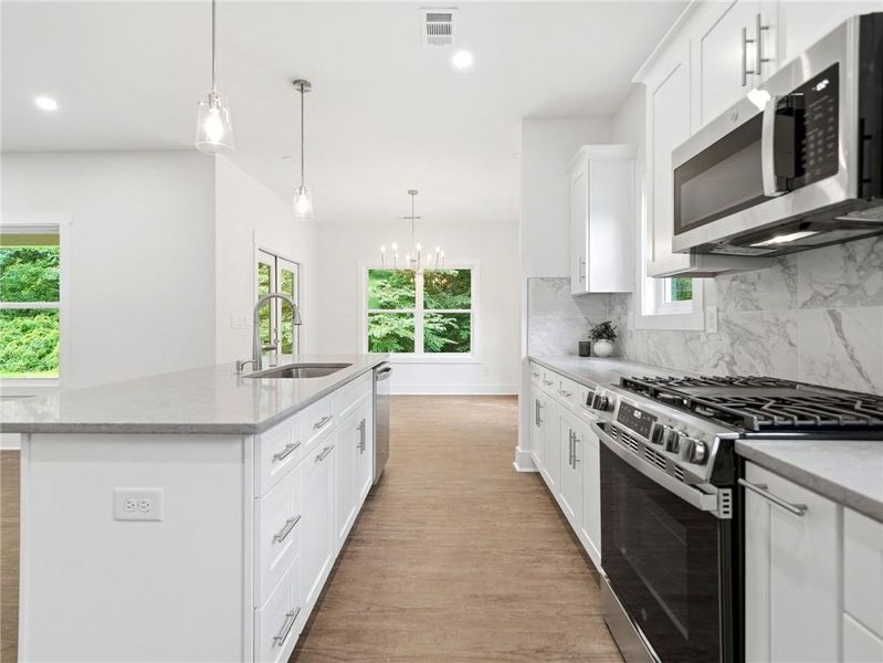 Furnished interior view inside a new home in , Marietta (Image 33).