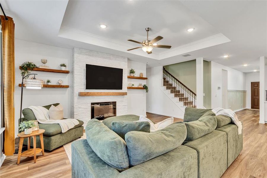 Furnished interior view inside a new home in , Fort Worth (Image 20). Furnished interior view inside a new home in , Fort Worth (Image 20).