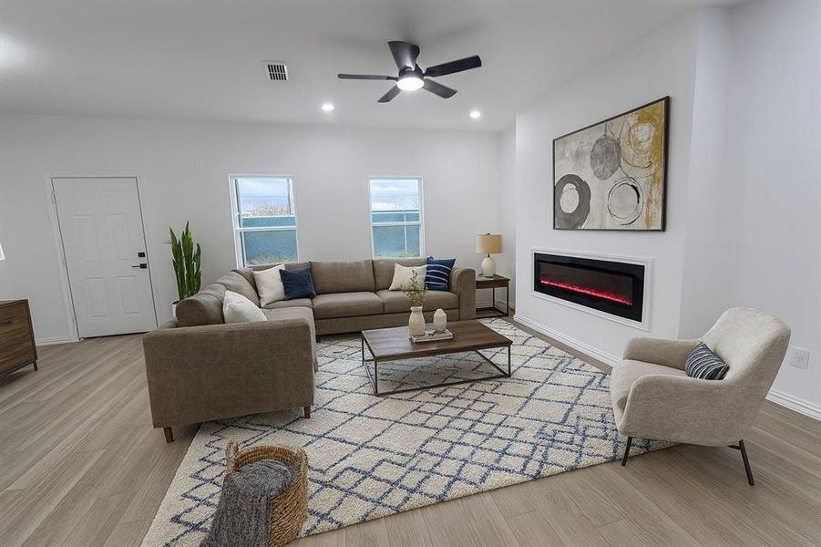 Furnished interior view inside a new home in , Gun Barrel City (Image 10). Furnished interior view inside a new home in , Gun Barrel City (Image 10).