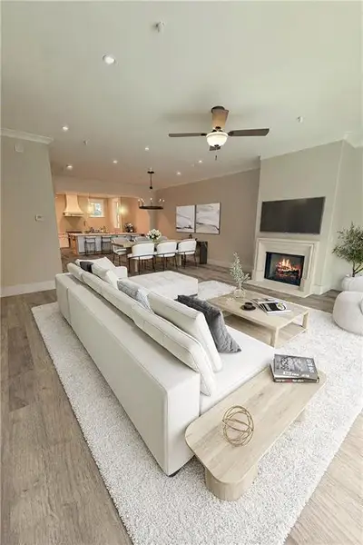 Furnished interior view inside a new home in , Atlanta (Image 6). Furnished interior view inside a new home in , Atlanta (Image 6).