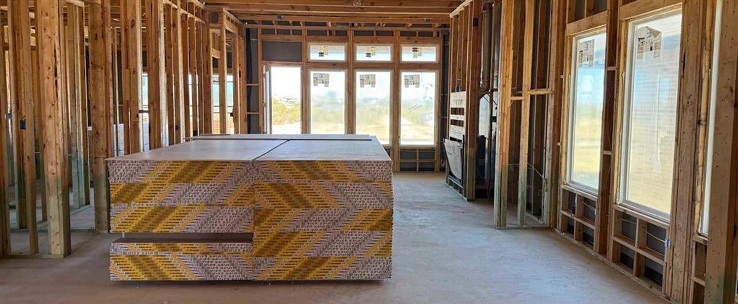 Open Kitchen-Living-Dining Room Construction Progress