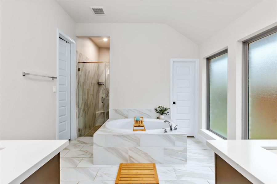 Furnished interior view inside a new home in Marvida, Cypress (Image 7).