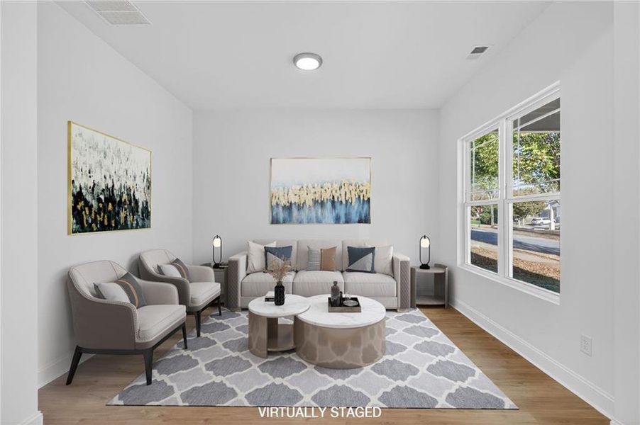 Furnished interior view inside a new home in , Douglasville (Image 8). Furnished interior view inside a new home in , Douglasville (Image 8).