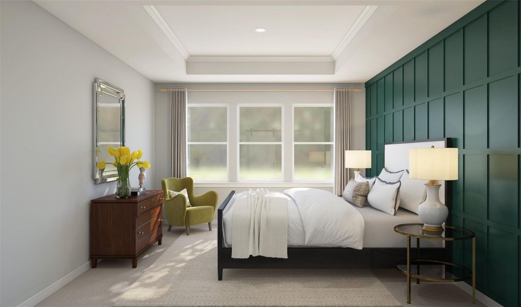 Private primary suite (*Artist rendering used for illustration purposes only.)