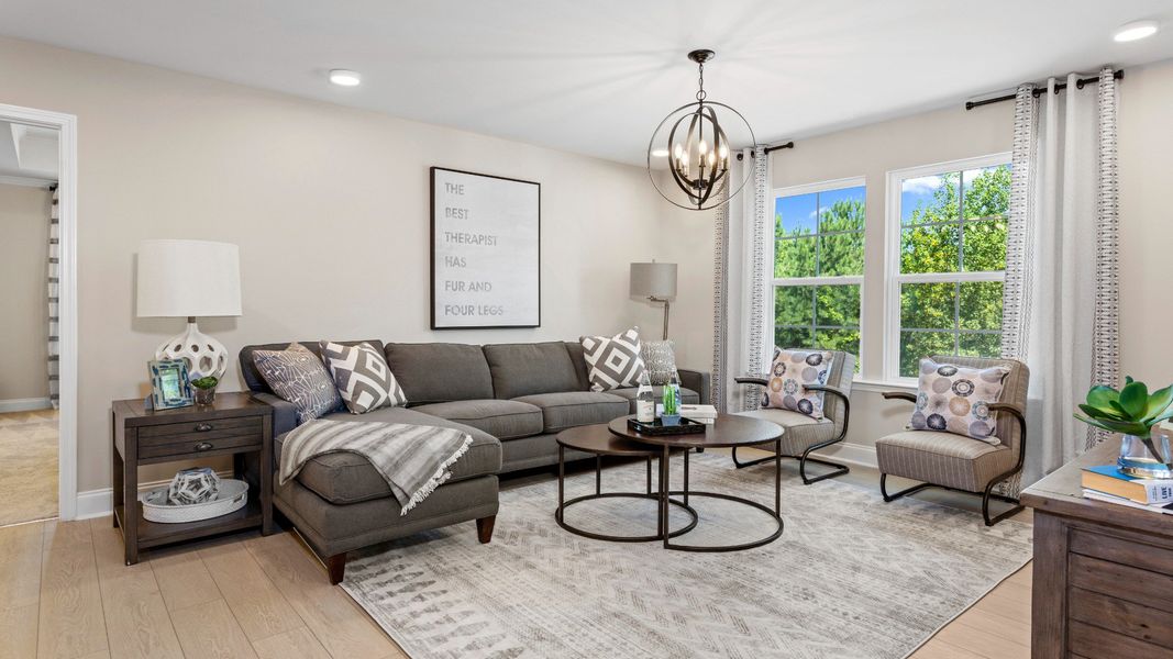 Furnished interior view inside a new home in Blake Pond, Lillington (Image 7). Furnished interior view inside a new home in Blake Pond, Lillington (Image 7).