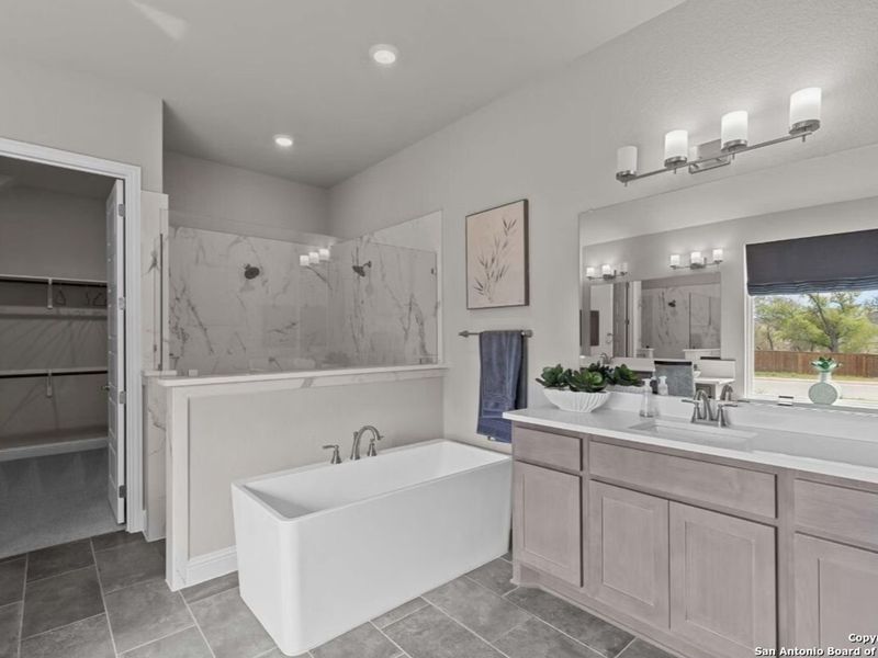 Furnished interior view inside a new home in Ladera, San Antonio (Image 17). Furnished interior view inside a new home in Ladera, San Antonio (Image 17).