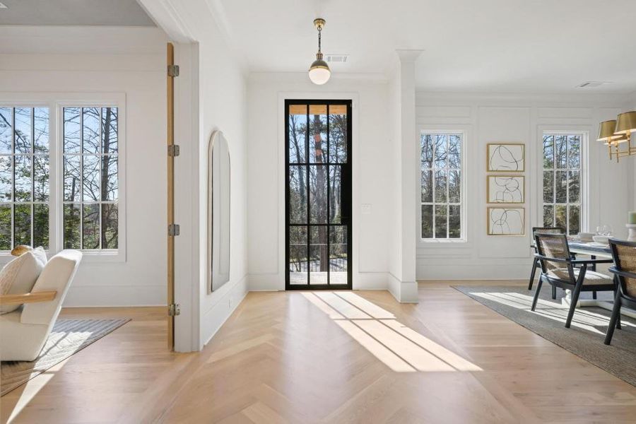 Furnished interior view inside a new home in , Atlanta (Image 41). Furnished interior view inside a new home in , Atlanta (Image 41).