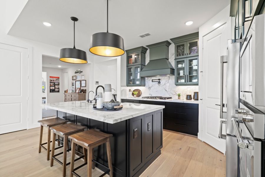 Furnished interior view inside a new home in Harvest Green 50', Richmond (Image 28).
