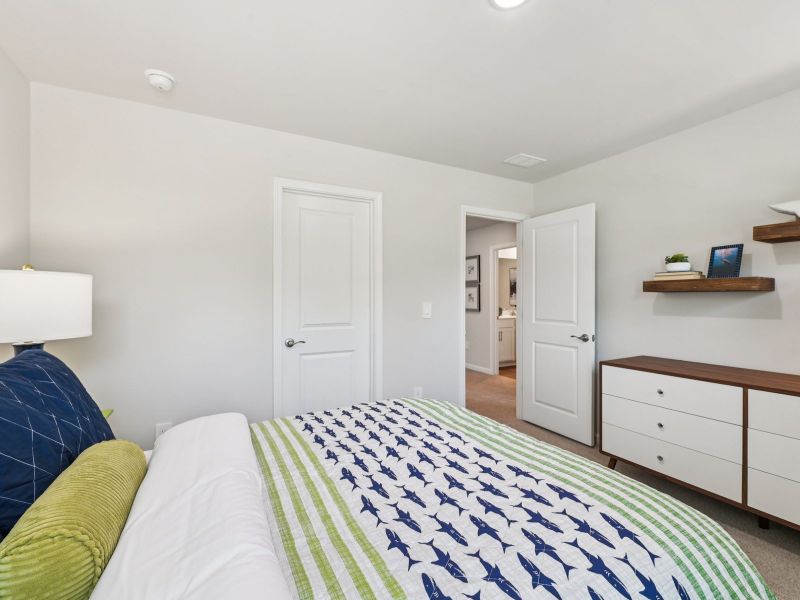 Furnished interior view inside a new home in River Glen, Angier (Image 23).