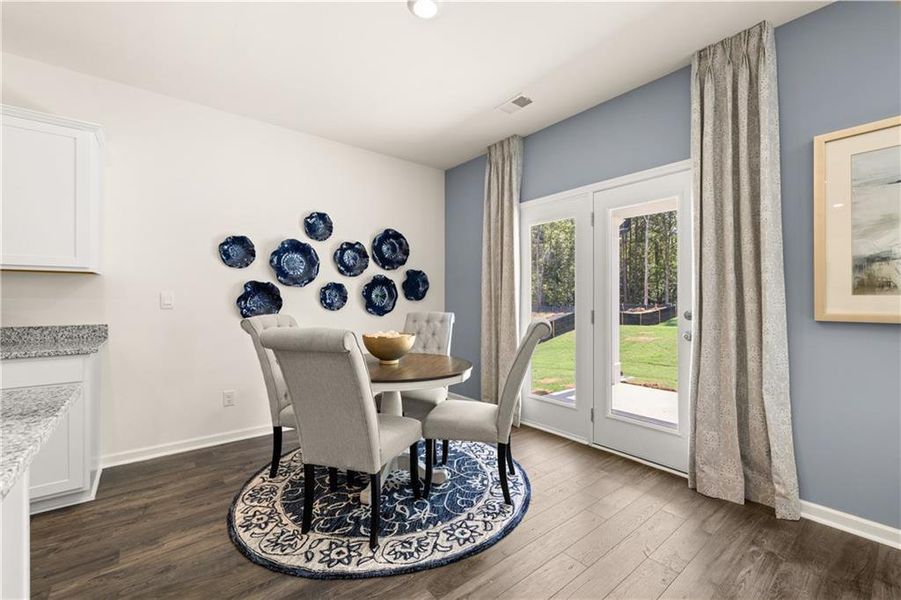 Furnished interior view inside a new home in Kingston Ranch at Lake Oconee, Buckhead (Image 9).