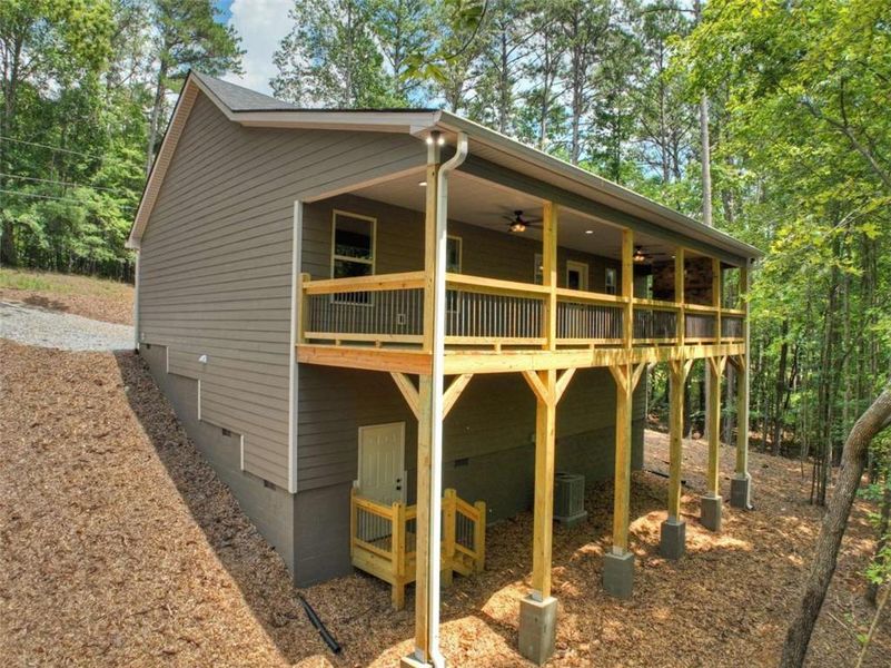 Exterior details and patio area of a home in , Ellijay (Image 16). Exterior details and patio area of a home in , Ellijay (Image 16).
