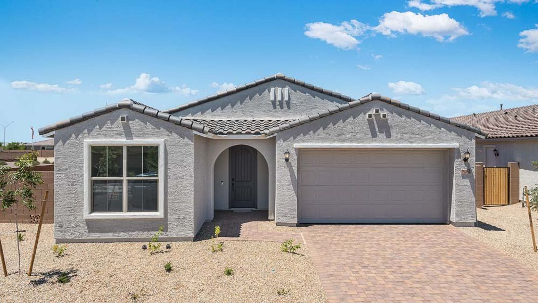 Representative exterior photo of a completed home built from the Charter by Taylor Morrison in Artisan at Asante Encore Collection, Surprise, AZ (Image 19).