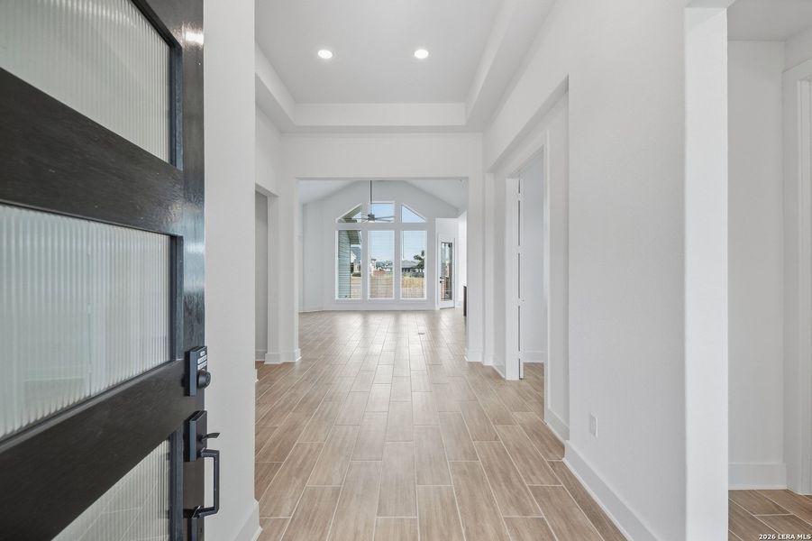 Spacious, unfurnished interior of a new home in The Reserve at Potranco Oaks, Castroville (Image 16). Spacious, unfurnished interior of a new home in The Reserve at Potranco Oaks, Castroville (Image 16).