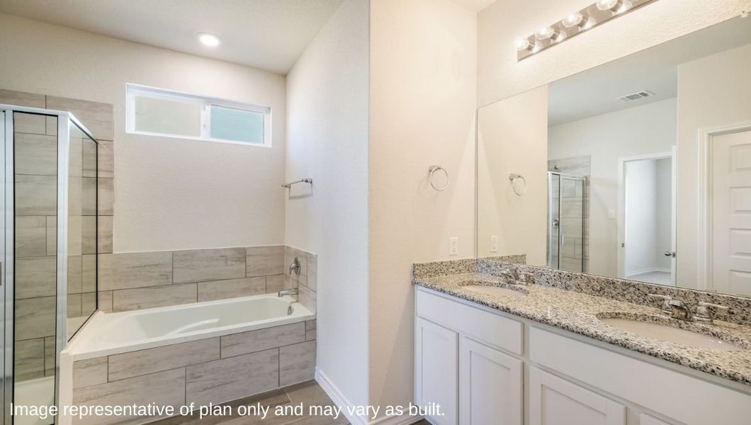Representative furnished interior of a home built from the The Irvine by D.R. Horton in Veranda, San Antonio (Image 8).