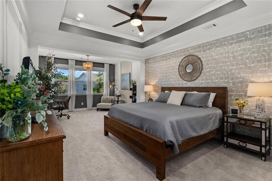 Furnished interior view inside a new home in , Canton (Image 47).