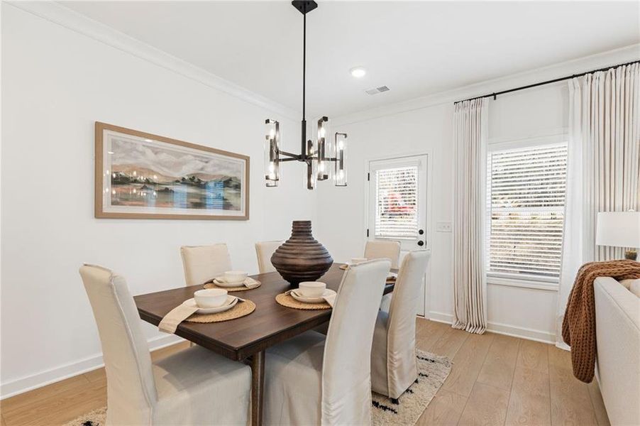 Furnished interior view inside a new home in River Walk Place, Lawrenceville (Image 4).